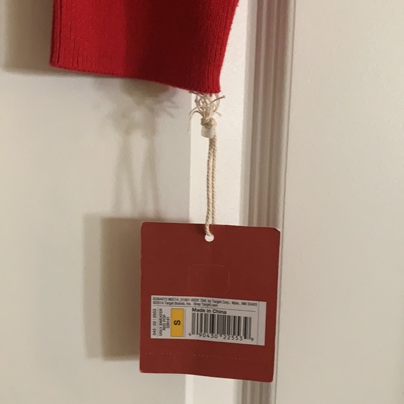 Mossimo red “Take Me Gnome Tonight” ugly Christmas sweater, size small, NWT - Picture 4 of 5